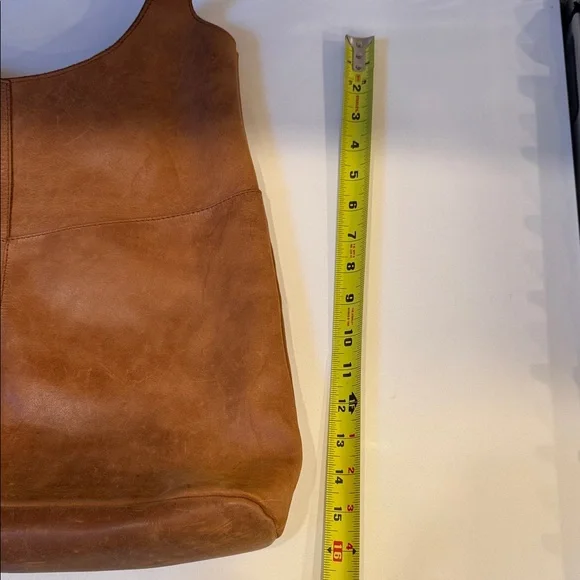 Tan Leather Tote Bag - Picture 8 of 10